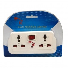 UK Multi Function 2 Outlet Adaptor UK-666 